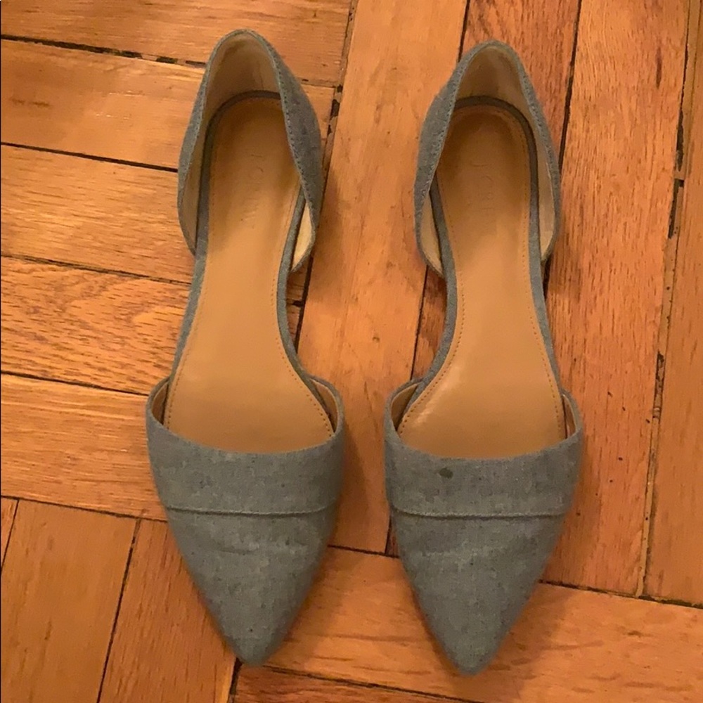 J.crew denim Chambray flats